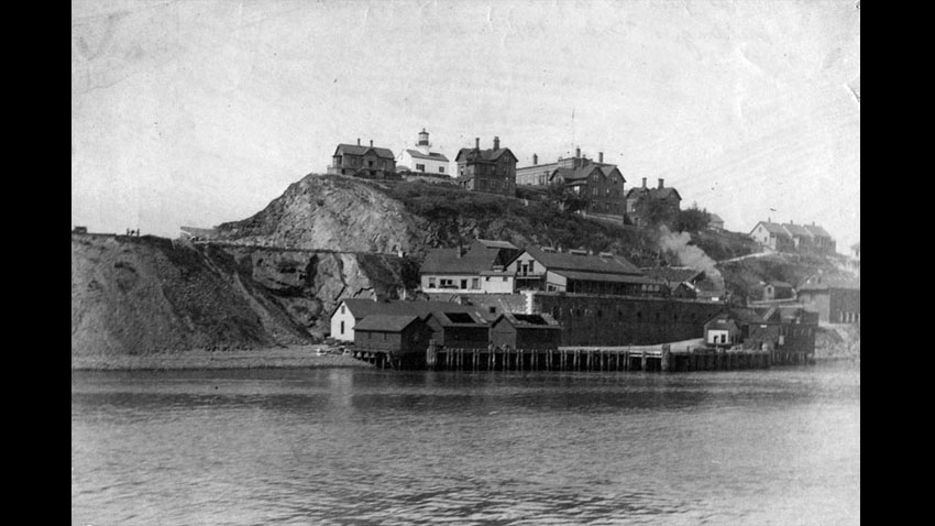 Alcatraz Prison in San Francisco, California, USA - Original Citadel on the island