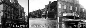 Theatres once owned by Ambrose Small before selling in 1919 in Toronto, Ontario, Canada