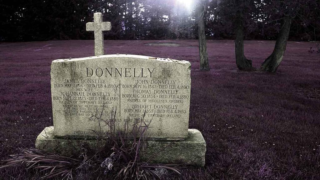 Black Donnellys - New gravestone in Lucan