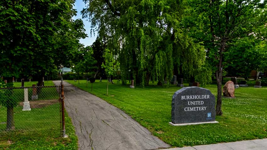 Burkholder Cemetery and Church Article - Graveyard Entrance