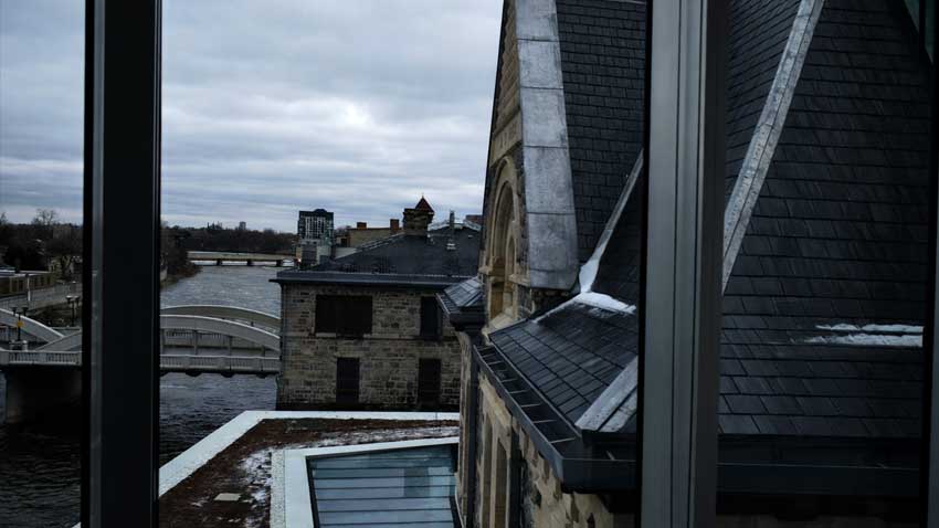 Legend of Emily in Cambridge’s Old Post Office - Looking out upstairs window