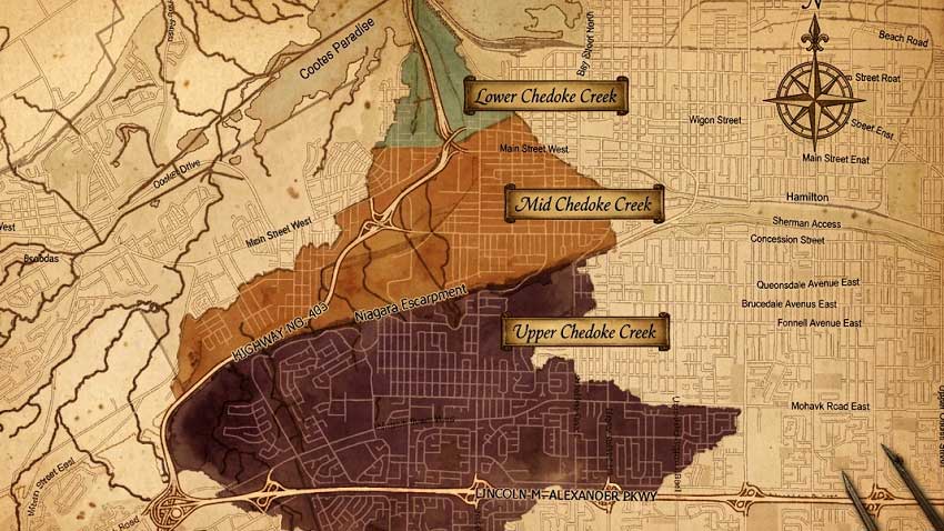 Healing & Ghosts | Hamilton’s Chedoke Hospital - Creek Map