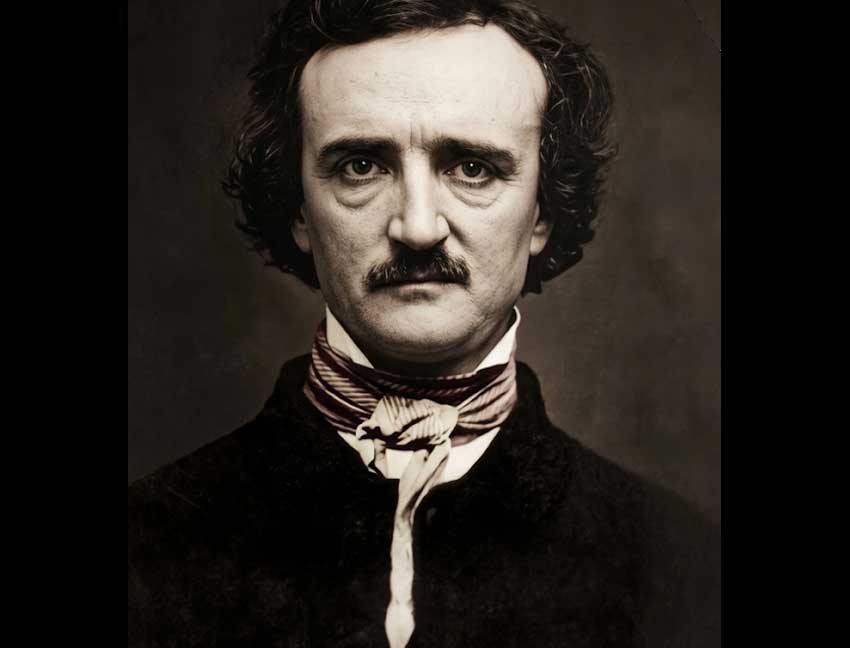 Dark Legacy of Edgar Allan Poe | Macabre Life & Real Death Article - Iconic image of Poe
