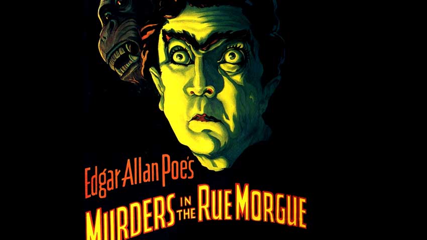 Dark Legacy of Edgar Allan Poe | Macabre Life & Real Death Article - Murders in the Rue Morgue Movie Poster