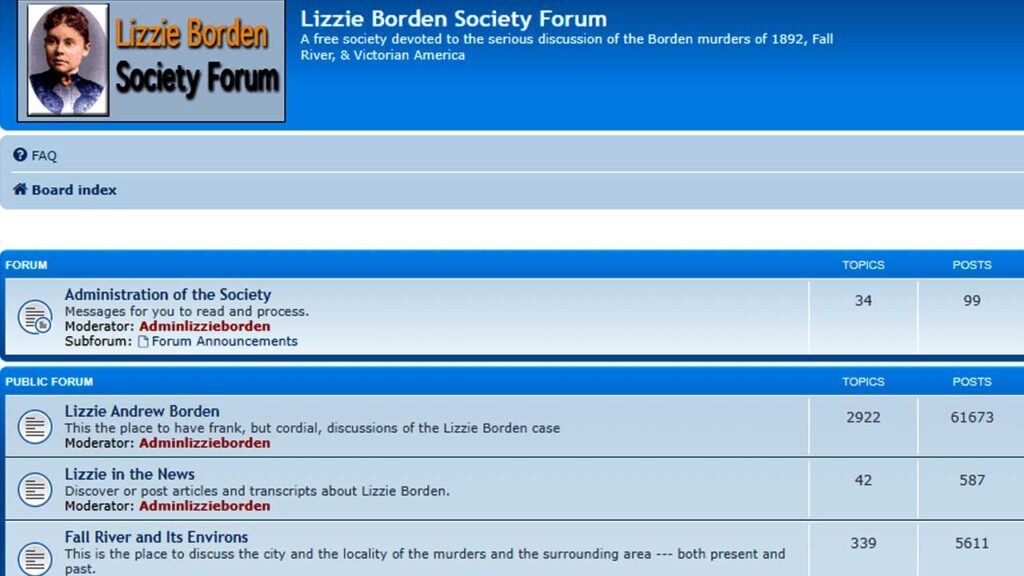 Lizzie Borden House History and Ghost Stories - Society Forum