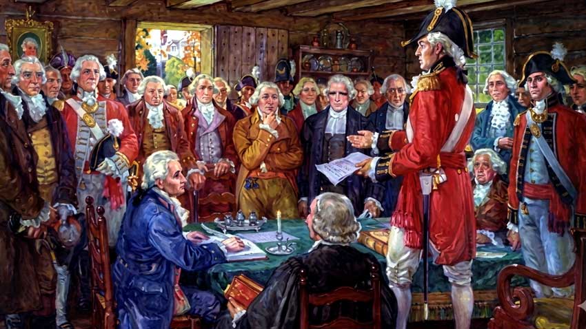 Why Niagara-on-the-Lake is Canada’s Most Haunted Town - Painting of first parliament, hanging in Toronto Queen's Park