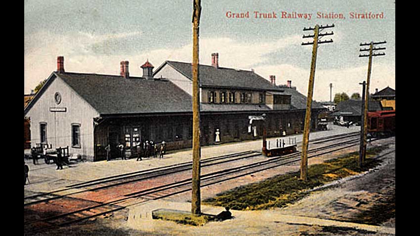 Thomas Edison and Riots at Albion Hotel in Stratford - Town Train Station just after Edison